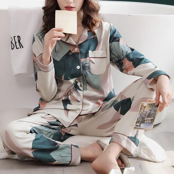 spring women satin pajamas sets sleepwear pyjamas sleep lounge long sleeve flower print nightsuits pijama silk plus size 2xl women's, Black;red
spring women satin pajamas sets sleepwear pyjamas sleep lounge long sleeve flower print nightsuits pijama silk plus size 2xl women's, Black;red