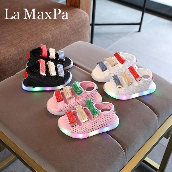 sandals size 21-30 children glowing kids luminous shoes baby toddler light up for girls sandalia infantil menina, Black;red
sandals size 21-30 children glowing kids luminous shoes baby toddler light up for girls sandalia infantil menina, Black;red