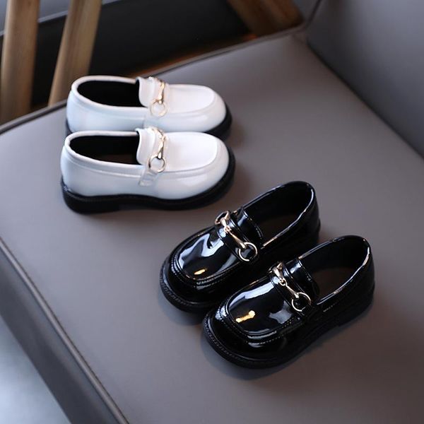 flat shoes 2021 british style boys and girls black leather student single children' performance, Black;grey
flat shoes 2021 british style boys and girls black leather student single children' performance, Black;grey