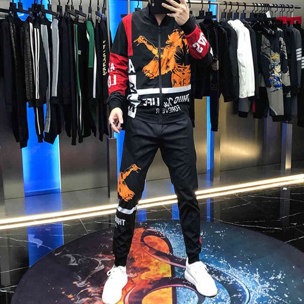 hoodies autumn of the cardigan fashion cartoon man letter printed pants beautiful two male, Black
hoodies autumn of the cardigan fashion cartoon man letter printed pants beautiful two male, Black