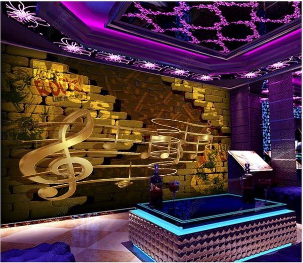 custom wallpapers 3d murals wallpaper for walls 3 d wall brick music space musical note bar ktv background paper home decor
custom wallpapers 3d murals wallpaper for walls 3 d wall brick music space musical note bar ktv background paper home decor