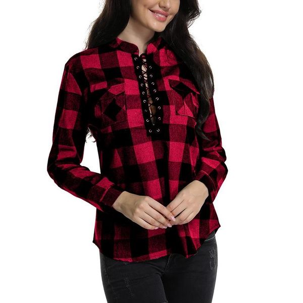 women's blouses & shirts women plaid 2021 spring long sleeve blouse office lady lace up tunic casual plus size 5xl, White
women's blouses & shirts women plaid 2021 spring long sleeve blouse office lady lace up tunic casual plus size 5xl, White