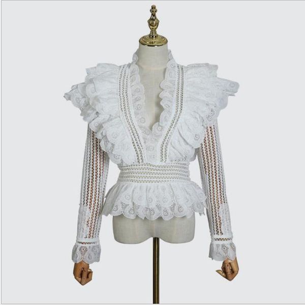 women's blouses & shirts solid long sleeve crochet for women hollow out embroidery lace v-neck 2021 vintage clothes casual streetwe, White
women's blouses & shirts solid long sleeve crochet for women hollow out embroidery lace v-neck 2021 vintage clothes casual streetwe, White