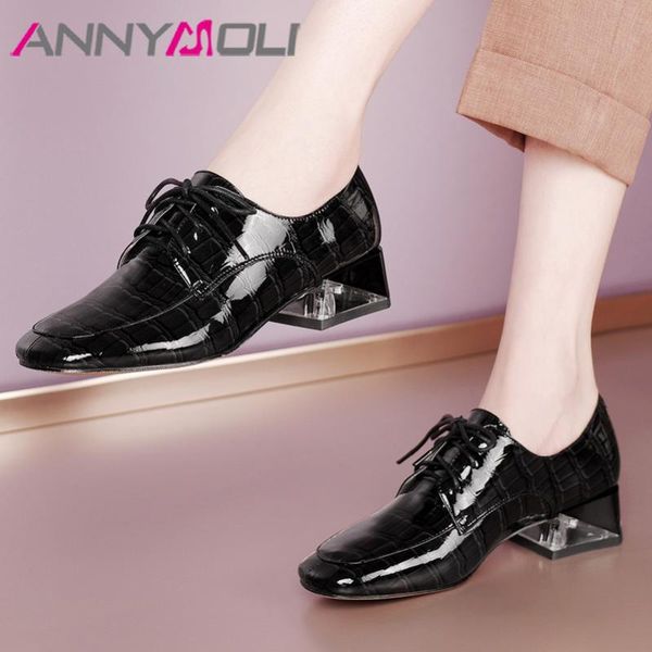 dress shoes annymoli square toe med heels women genuine leather block heel pumps cross tied footwear female spring beige size 41, Black
dress shoes annymoli square toe med heels women genuine leather block heel pumps cross tied footwear female spring beige size 41, Black