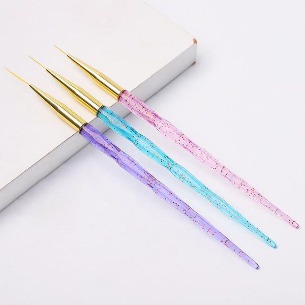 3pc/set nail art liner painting brush french lines stripes grid 3colors curved handle ideal for uv gel tool brushes kit1, Yellow
3pc/set nail art liner painting brush french lines stripes grid 3colors curved handle ideal for uv gel tool brushes kit1, Yellow
