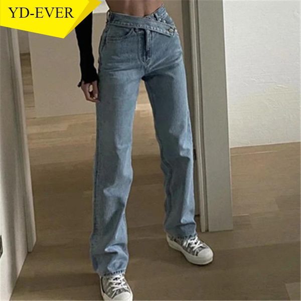 fashion solid color women jeans 2021 autumn winter vintage irregular sashes pants loose high waist straight denim women's & capris, Black;white
fashion solid color women jeans 2021 autumn winter vintage irregular sashes pants loose high waist straight denim women's & capris, Black;white