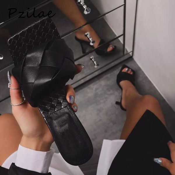 slippers pzilae 2021 ladies square head peep toe high heel summer fashion slip on thin heels slides women mules party, Black
slippers pzilae 2021 ladies square head peep toe high heel summer fashion slip on thin heels slides women mules party, Black