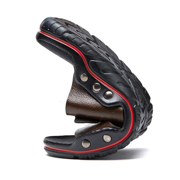 slippers genuine leather men soft rivet slip on flip flops waterproof man indoor outdoor walking shoes 48#1 6arg, Black
slippers genuine leather men soft rivet slip on flip flops waterproof man indoor outdoor walking shoes 48#1 6arg, Black