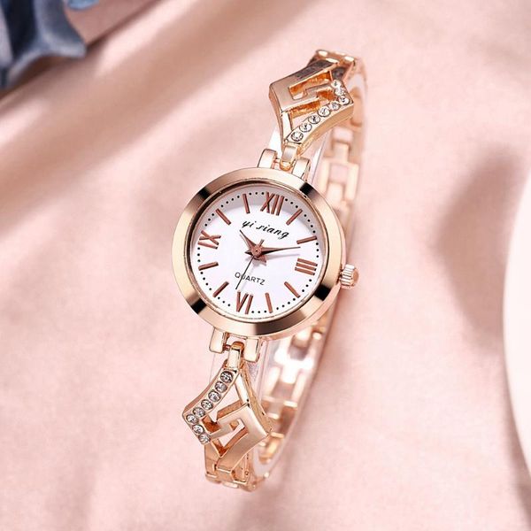 wristwatches roma small dial women ladies geometrical alloy diamond metal lady leisure dress bracelet gift quartz watches, Slivery;brown
wristwatches roma small dial women ladies geometrical alloy diamond metal lady leisure dress bracelet gift quartz watches, Slivery;brown