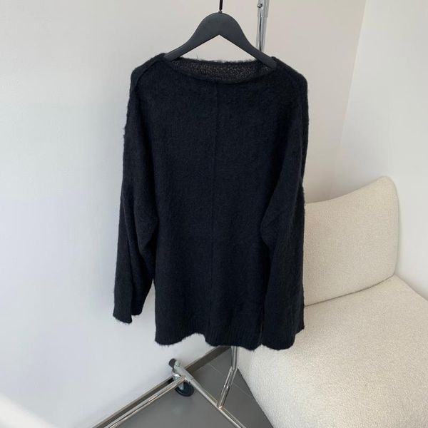 women's sweaters 2021 women fashion long-sleeved mohair wool blend sweater 0925, White;black
women's sweaters 2021 women fashion long-sleeved mohair wool blend sweater 0925, White;black