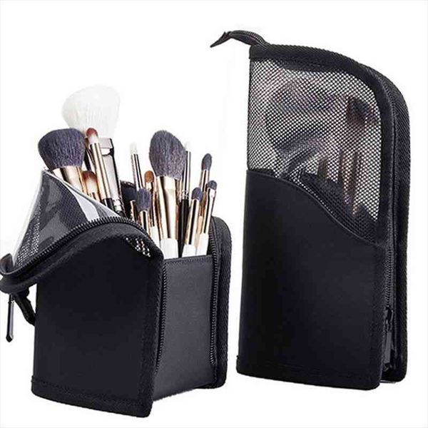1 pc stand cosmetic bag for women clear zipper makeup bag travel female brush holder organizer toiletry neceser
1 pc stand cosmetic bag for women clear zipper makeup bag travel female brush holder organizer toiletry neceser