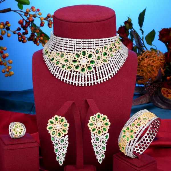 earrings & necklace godki 4pcs luxury big chokers african jewelry set for women wedding earings fashion 2021 sets, Silver
earrings & necklace godki 4pcs luxury big chokers african jewelry set for women wedding earings fashion 2021 sets, Silver