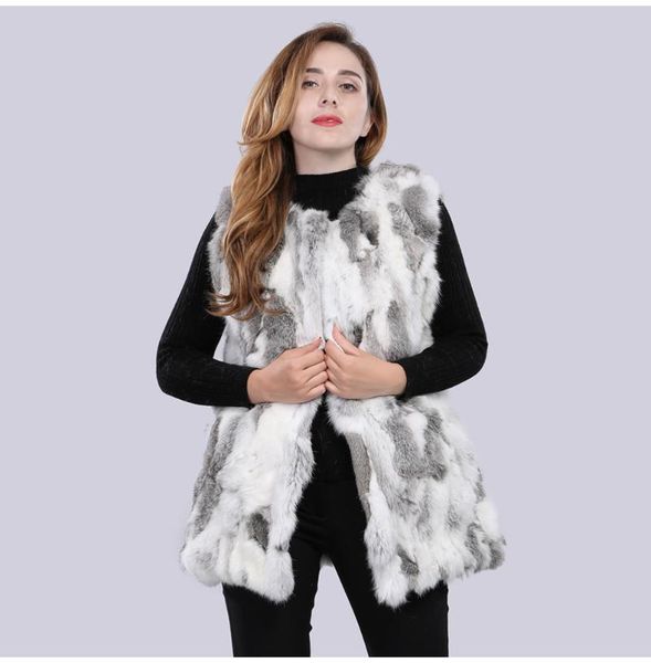 women's fur & faux real genuine natural vest fashion winter warm jacket gilet custom any big size, Black
women's fur & faux real genuine natural vest fashion winter warm jacket gilet custom any big size, Black