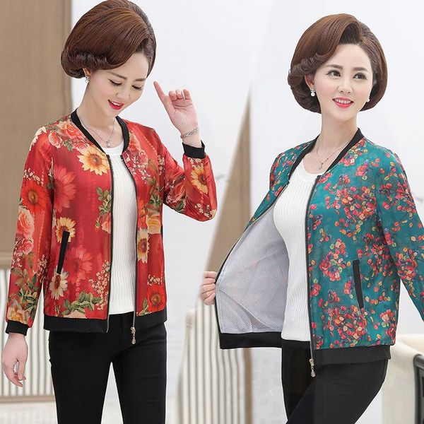 women's jackets 2021 spring autumn middle age women sun protect jacket female fashion retro floral print baseball coat outwear t60, Black;brown
women's jackets 2021 spring autumn middle age women sun protect jacket female fashion retro floral print baseball coat outwear t60, Black;brown