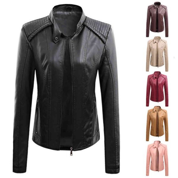 leather jacket high fashion men belt autumn and winter clothes slim short stand collar coat motorcycle, Black
leather jacket high fashion men belt autumn and winter clothes slim short stand collar coat motorcycle, Black