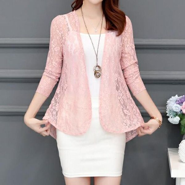 lace shawl jacket 2021 summer short blouse outside thin section cardigan long sleeve sun protection clothing wild shirt women's blouses, White
lace shawl jacket 2021 summer short blouse outside thin section cardigan long sleeve sun protection clothing wild shirt women's blouses, White