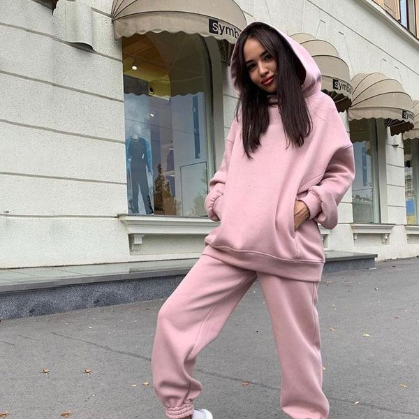 two piece outfits oversized womens tracksuits hoodie and pants casual sport suit winter set woman autumn tracksuit, Gray
two piece outfits oversized womens tracksuits hoodie and pants casual sport suit winter set woman autumn tracksuit, Gray