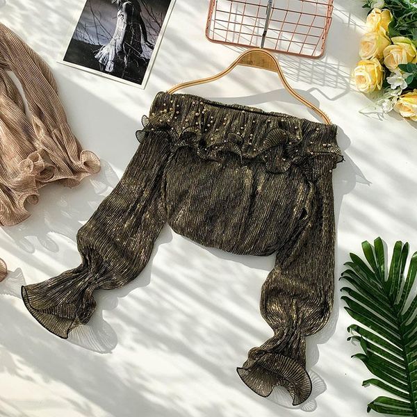 women's blouses & shirts dew shoulder slash neck solid color summer long flare sleeve women 2021 korean slim bottoming blouse top, White
women's blouses & shirts dew shoulder slash neck solid color summer long flare sleeve women 2021 korean slim bottoming blouse top, White