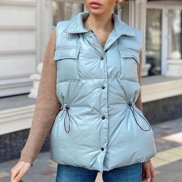 women's vests quinn fashion autumn casual stand collar women elegant solid drawstring coats pockets cotton ladies, Black;white 
women's vests quinn fashion autumn casual stand collar women elegant solid drawstring coats pockets cotton ladies, Black;white
