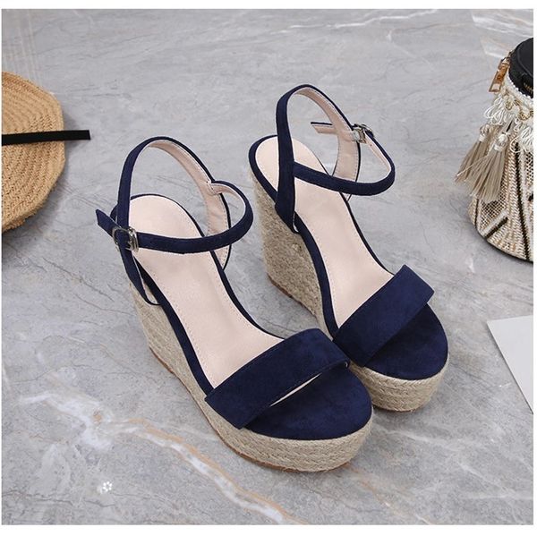 heel sandal for woman designers heels platform genuine many colours straw rubber leather fisherman casual non slip wearable fashion womens s, Black 
heel sandal for woman designers heels platform genuine many colours straw rubber leather fisherman casual non slip wearable fashion womens s, Black