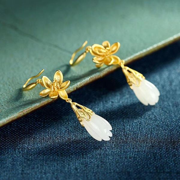dangle & chandelier natural hetian white jade plum blossom magnolia earrings chinese style retro court elegant romantic winter silver jewelr
dangle & chandelier natural hetian white jade plum blossom magnolia earrings chinese style retro court elegant romantic winter silver jewelr