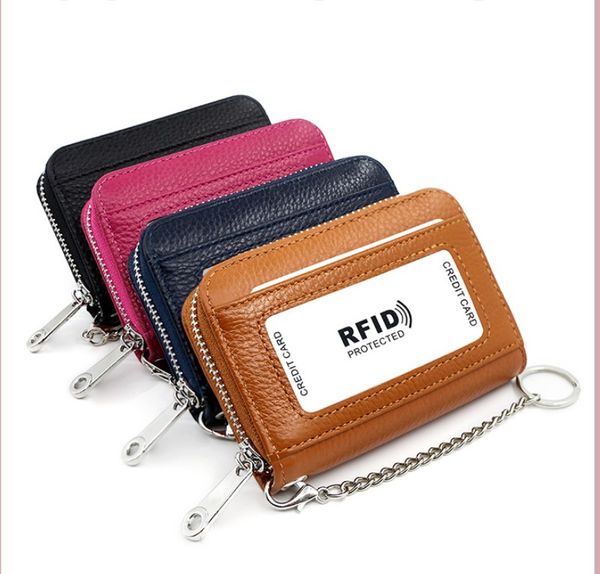 fashionable ins rfid prevent fraud money clips female first layer solid leather organ card id -card holder long zipper small women wallet bl, Black
fashionable ins rfid prevent fraud money clips female first layer solid leather organ card id -card holder long zipper small women wallet bl, Black