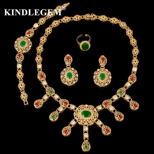 earrings & necklace kindlegem bright golden jewelry set crystal zircon dark green red color for women costume bijoux, Silver
earrings & necklace kindlegem bright golden jewelry set crystal zircon dark green red color for women costume bijoux, Silver
