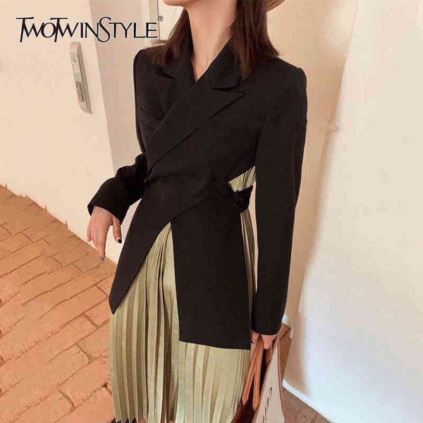 cross blazer for women notched collar long sleeve backless hollow out coats female fashion style fall 210524, White;black
cross blazer for women notched collar long sleeve backless hollow out coats female fashion style fall 210524, White;black