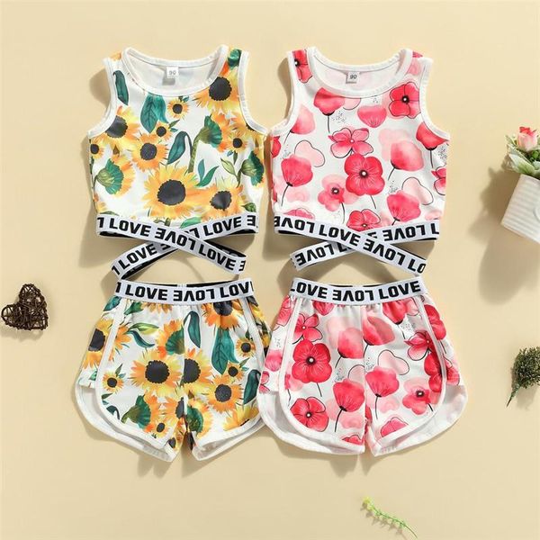 clothing sets 2pcs toddler summer outfits girls flower letter print round neck cross cutout tank and shorts printed clothes set 2-7 yea, White
clothing sets 2pcs toddler summer outfits girls flower letter print round neck cross cutout tank and shorts printed clothes set 2-7 yea, White