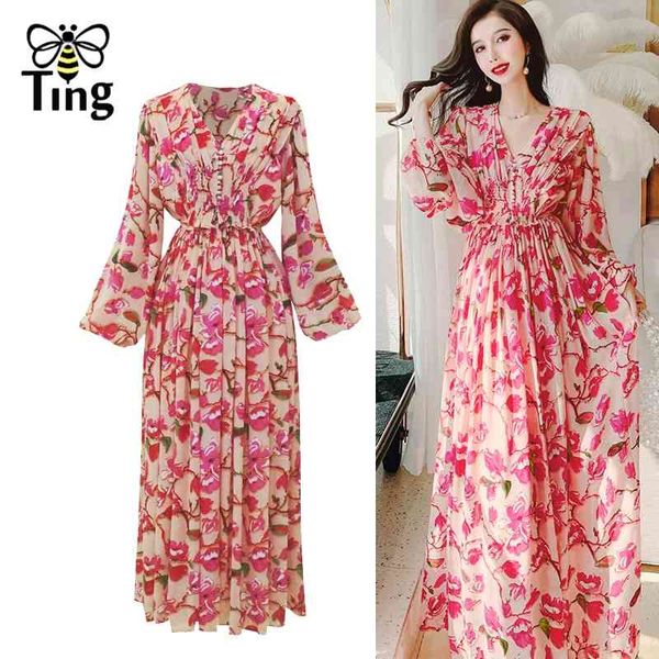 vintage elegant women floral print bohemian long dress elastic high waist chiffon casual boho vestitis elbise 210513, Black;gray
vintage elegant women floral print bohemian long dress elastic high waist chiffon casual boho vestitis elbise 210513, Black;gray