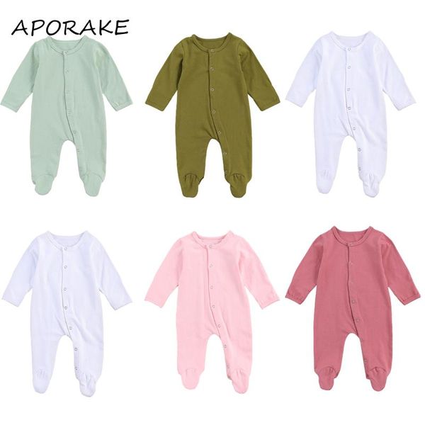 born baby boy girl wrap foot romper soft cotton clothing solid color long sleeve autumn jumpsuit sleepwear jumpsuits, Blue
born baby boy girl wrap foot romper soft cotton clothing solid color long sleeve autumn jumpsuit sleepwear jumpsuits, Blue