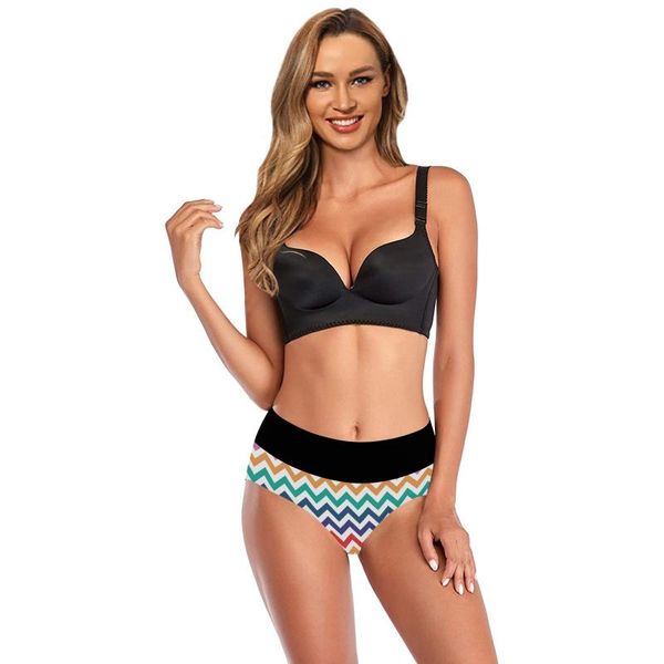 women's swimwear underwear high waist breathabl fashionable wave 3d printing close and comfortable, White;black
women's swimwear underwear high waist breathabl fashionable wave 3d printing close and comfortable, White;black