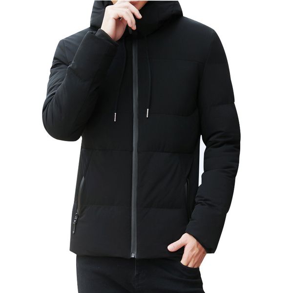 Men's Down & Parkas Winter Men Jackets Male Thicken Warm Hooded Coats Casual Fashion Brand Solid Color C3ZV, Black 
Men's Down & Parkas Winter Men Jackets Male Thicken Warm Hooded Coats Casual Fashion Brand Solid Color C3ZV, Black