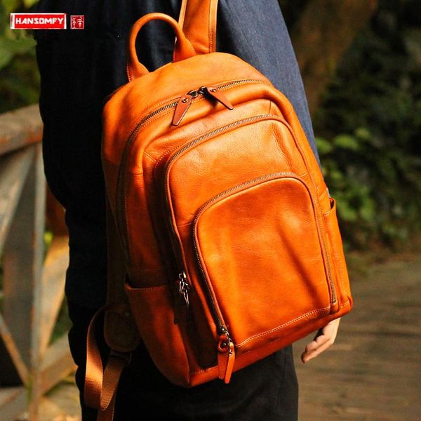 backpack retro genuine leather men's male shoulder bag travel backpacks laplarge capacity vegetable tanned 15.6 inch
backpack retro genuine leather men's male shoulder bag travel backpacks laplarge capacity vegetable tanned 15.6 inch