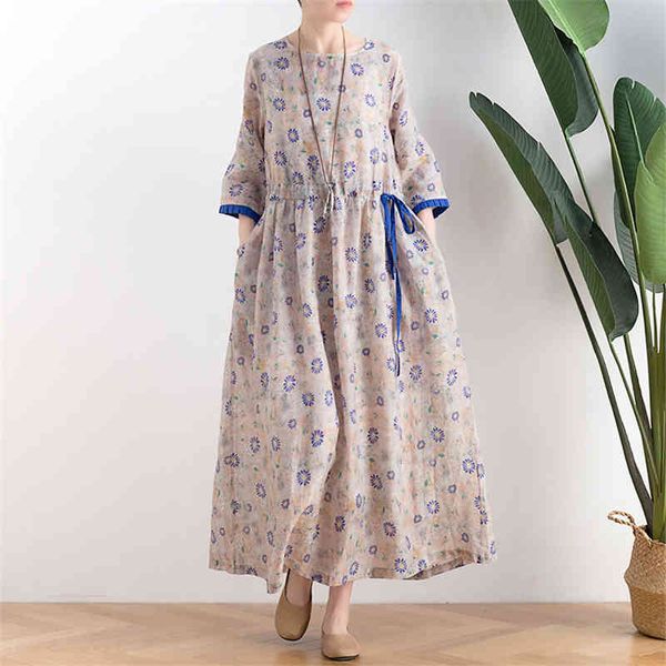 johnature women vintage bandage dresses print floral o-neck half sleeve patchwork ramie loose female autumn dresses 210521, Black;gray
johnature women vintage bandage dresses print floral o-neck half sleeve patchwork ramie loose female autumn dresses 210521, Black;gray