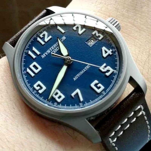 pilot titanium watch men nh35 automatic mechanical wristwatch retro self winding sapphire crystal luminous clock reloje hombre, Silver
pilot titanium watch men nh35 automatic mechanical wristwatch retro self winding sapphire crystal luminous clock reloje hombre, Silver