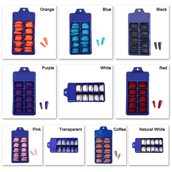 100pcs/box durable false nail tips acrylic full cover long coffin art manicure salon kg66 kits
100pcs/box durable false nail tips acrylic full cover long coffin art manicure salon kg66 kits