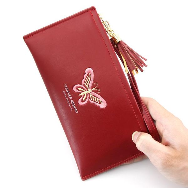 wallets ladies long zip wallet and purse hollow design pu leather women leaf zipper buckle card holder, Red;black
wallets ladies long zip wallet and purse hollow design pu leather women leaf zipper buckle card holder, Red;black