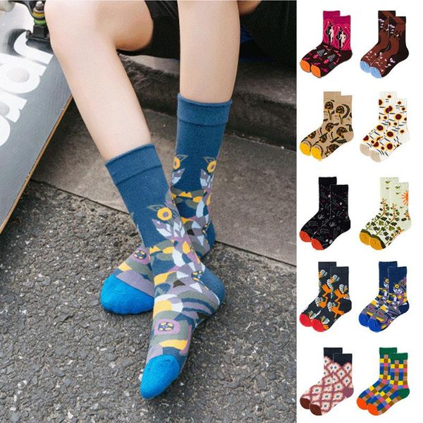 men's socks european and american fashion brand design men personality cotton skateboard hip-hop middle tube stockings, Black
men's socks european and american fashion brand design men personality cotton skateboard hip-hop middle tube stockings, Black