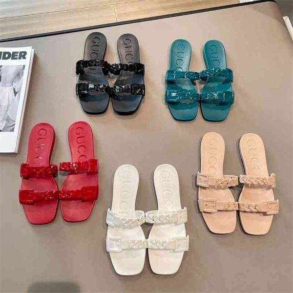 g 's 2021 summer candy color chain flat bottomed flip flops fhxq, Black
g 's 2021 summer candy color chain flat bottomed flip flops fhxq, Black