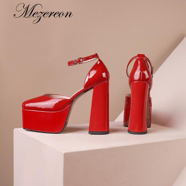 dress shoes brand designer red platform pumps luxury patent leather spring summer female party career square toe ultra high heel, Black
dress shoes brand designer red platform pumps luxury patent leather spring summer female party career square toe ultra high heel, Black