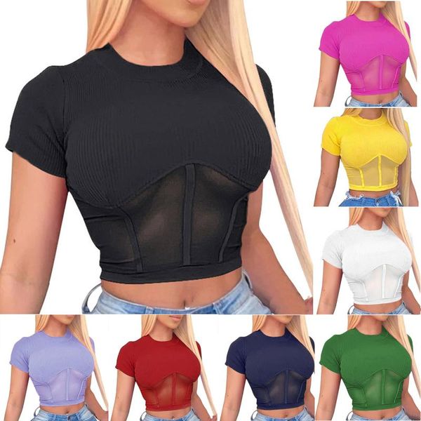 women's t-shirt fashion casual women short sleeve o-neck solid ladies tee fft, White
women's t-shirt fashion casual women short sleeve o-neck solid ladies tee fft, White
