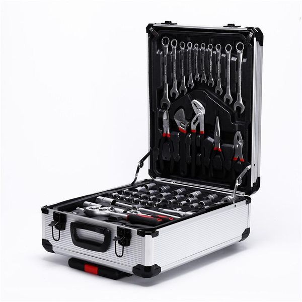 professional hand tool sets hardware set 187 pieces of aluminum pull rod box portable multi - function combined
professional hand tool sets hardware set 187 pieces of aluminum pull rod box portable multi - function combined