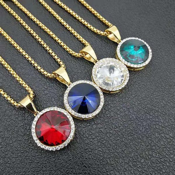 pendant necklaces hip hop iced out bling cubic zircon round shape with gold color stainless steel chain necklace for women men jewelry, Silver
pendant necklaces hip hop iced out bling cubic zircon round shape with gold color stainless steel chain necklace for women men jewelry, Silver