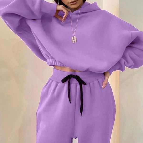 gym clothing women's tracksuit casual fleece cropped hoodies set long sleeve drawstring +sporty pants female 2021 autumn sportswear set, White;black
gym clothing women's tracksuit casual fleece cropped hoodies set long sleeve drawstring +sporty pants female 2021 autumn sportswear set, White;black