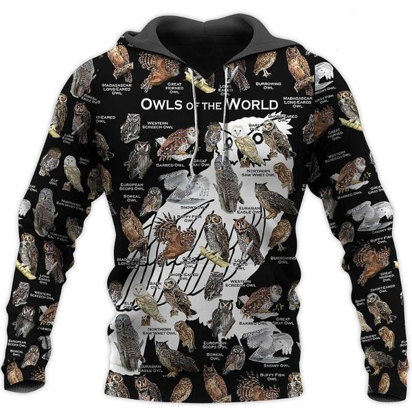 men's hoodies & sweatshirts owls of the world 3d full printed jacket men/women harajuku hoodie casual streetwear sweatshirt pullover, Black
men's hoodies & sweatshirts owls of the world 3d full printed jacket men/women harajuku hoodie casual streetwear sweatshirt pullover, Black