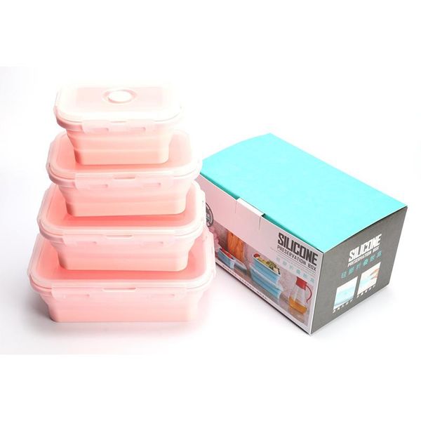 portable storage silicone folding lunch box fresh-keeping refrigerator sealed set microwave oven heating bottles & jars
portable storage silicone folding lunch box fresh-keeping refrigerator sealed set microwave oven heating bottles & jars
