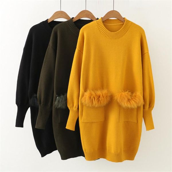 casual dresses 2021 women knit sweater dress loose autumn winter long sleeve pocket pullover female vestidos femme, Black;gray
casual dresses 2021 women knit sweater dress loose autumn winter long sleeve pocket pullover female vestidos femme, Black;gray
