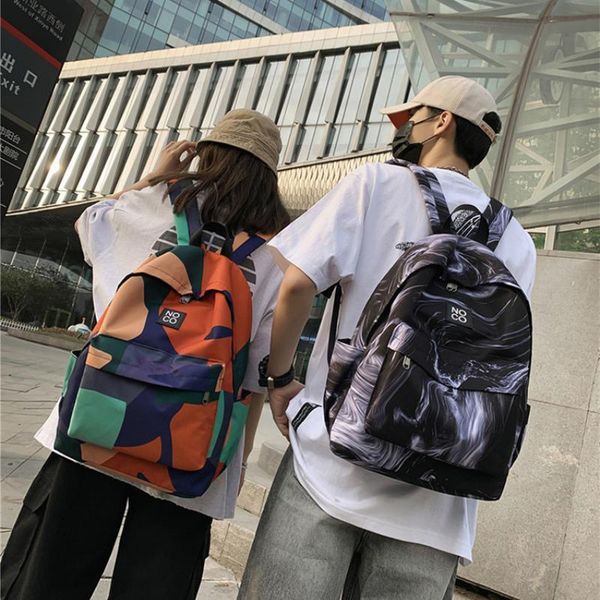 schoolbag women's backpack korean 2021 high school book bag student color contrast oxford large capacity
schoolbag women's backpack korean 2021 high school book bag student color contrast oxford large capacity