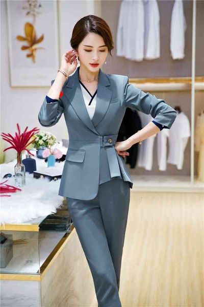 women's two piece pants formal women business suits with and jackets coat styles autumn winter ol ladies office uits blazers vfdi, White
women's two piece pants formal women business suits with and jackets coat styles autumn winter ol ladies office uits blazers vfdi, White
